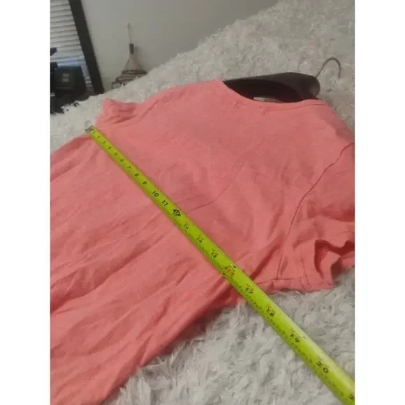 Sleep Junkie Women's Pink CUDDLE Graphic Sleep Tee V-Neck Pajama Shirt Size L - Picture 4 of 8